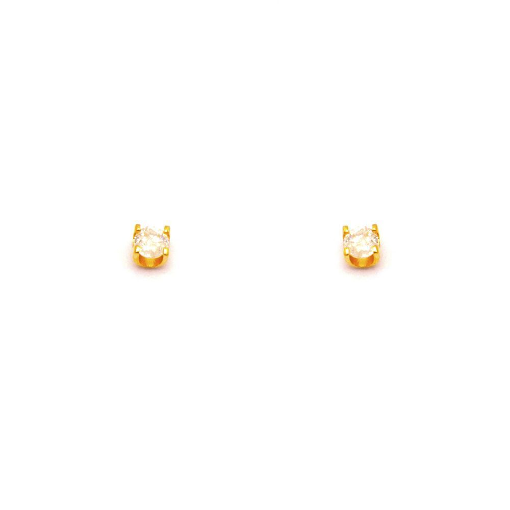 Brinco de Brilhante Modelo Cartier em Ouro 18 Kilates - 20330