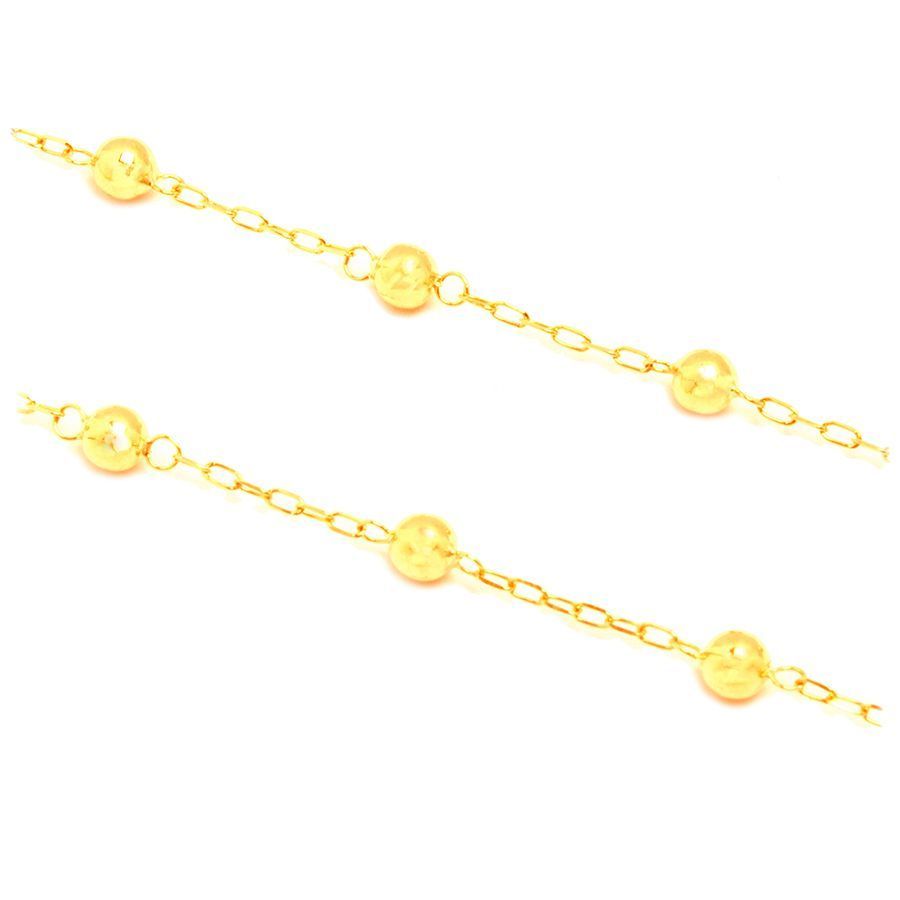 Colar Esferas em Ouro 18 Kilates - 20445