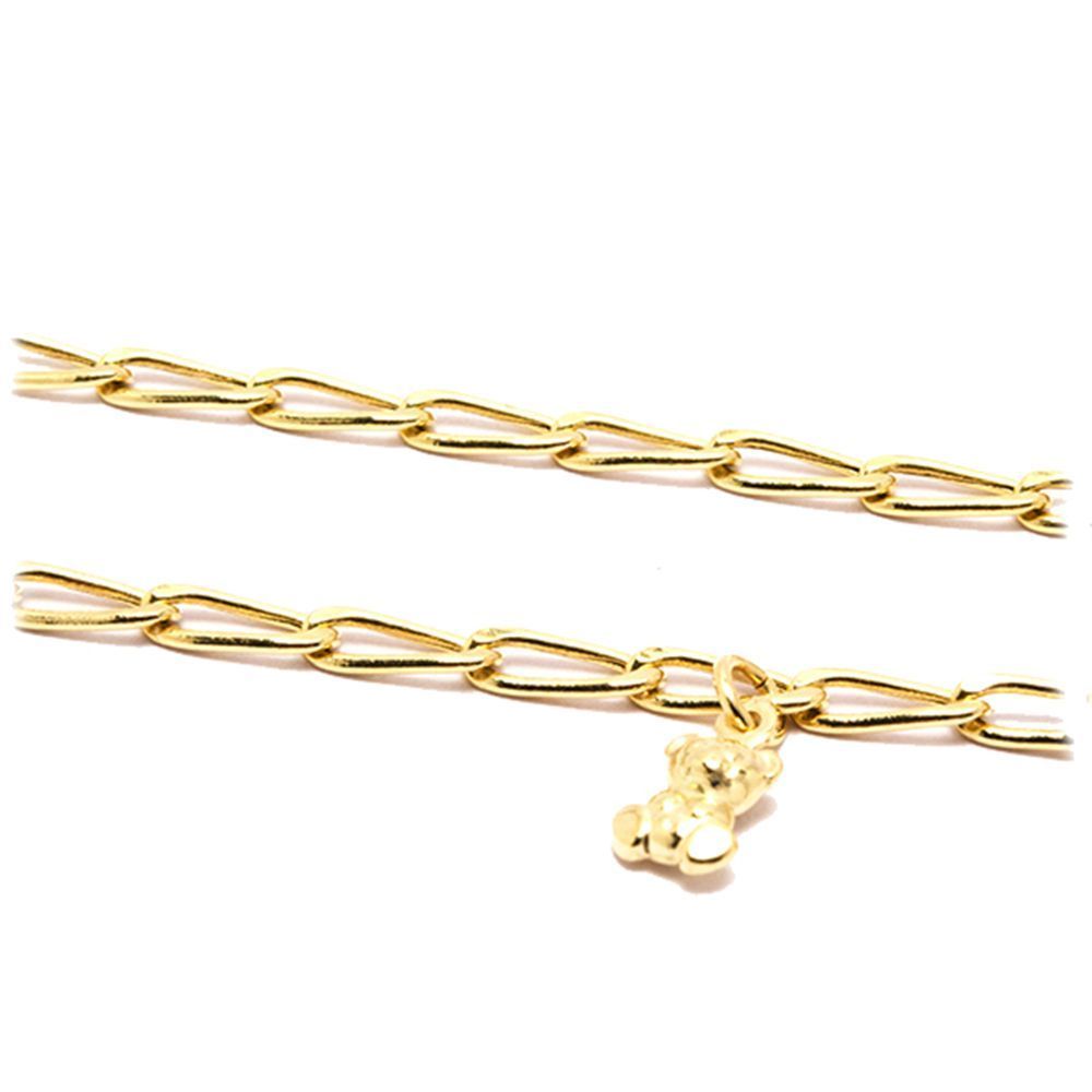 Tornozeleira Urso em Ouro 18 Kilates - 20895