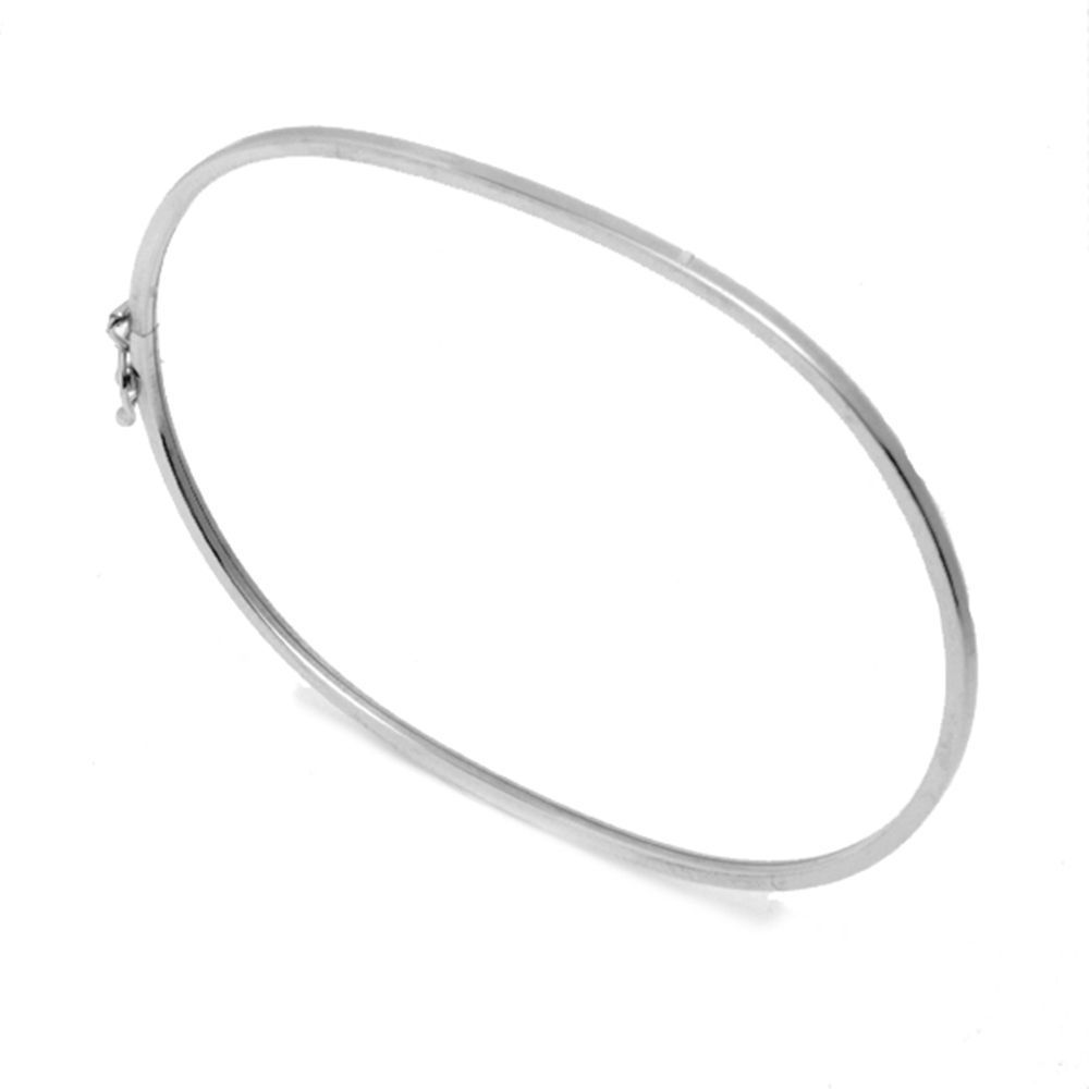 Bracelete Branco em Ouro 18 Kilates - 21162