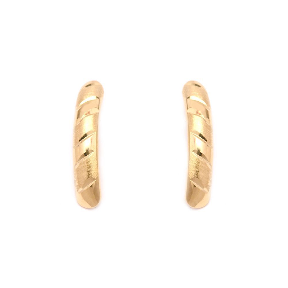 Brinco Banana em Ouro 18 Kilates - 22849