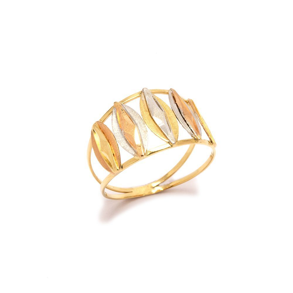 Anel Folha em Ouro 18 Kilates - 22876