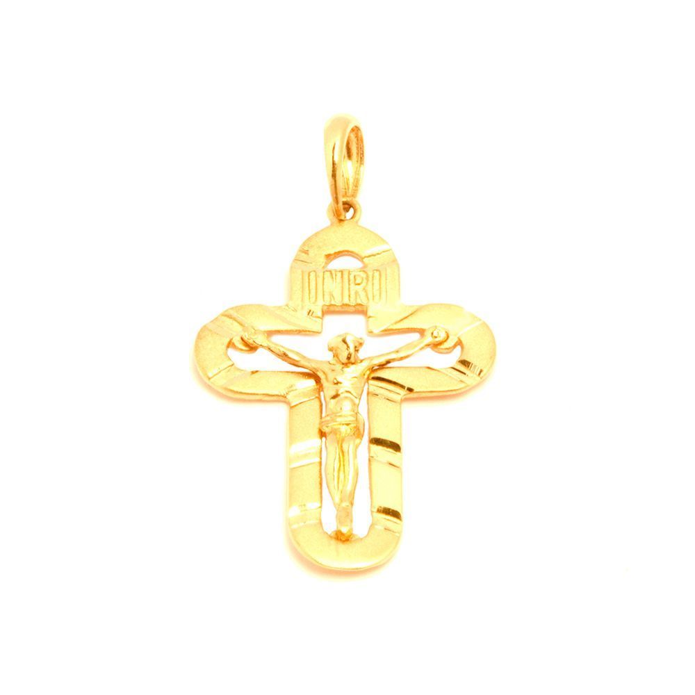 Pingente Crucifixo em Ouro 18 Kilates - 22884
