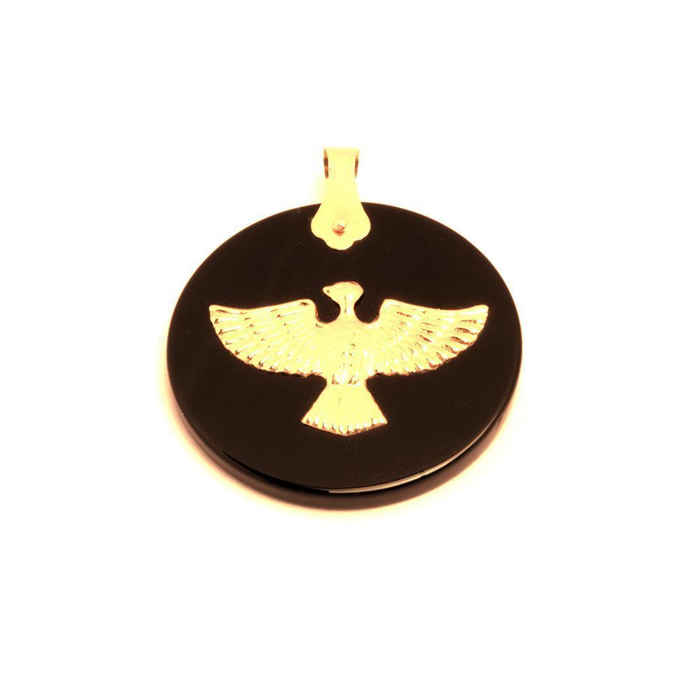 Pingente Divino Espirito Santo com �nix em Ouro 18 Kilates - 22889