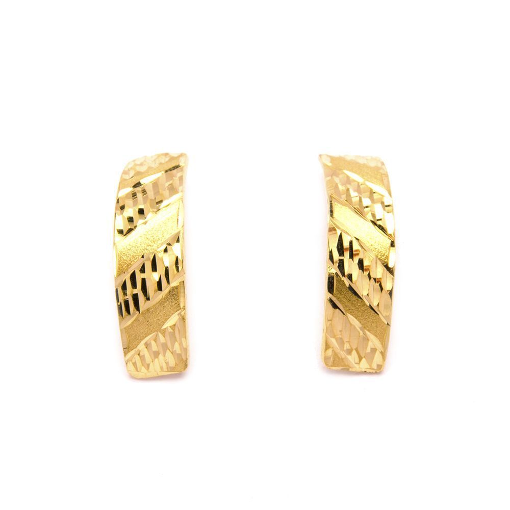 Brinco Classic em Ouro 18 Kilates - 23124