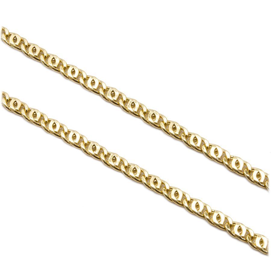 Pulseira Malha Olho de Tigre em Ouro 18 Kilates - 23779