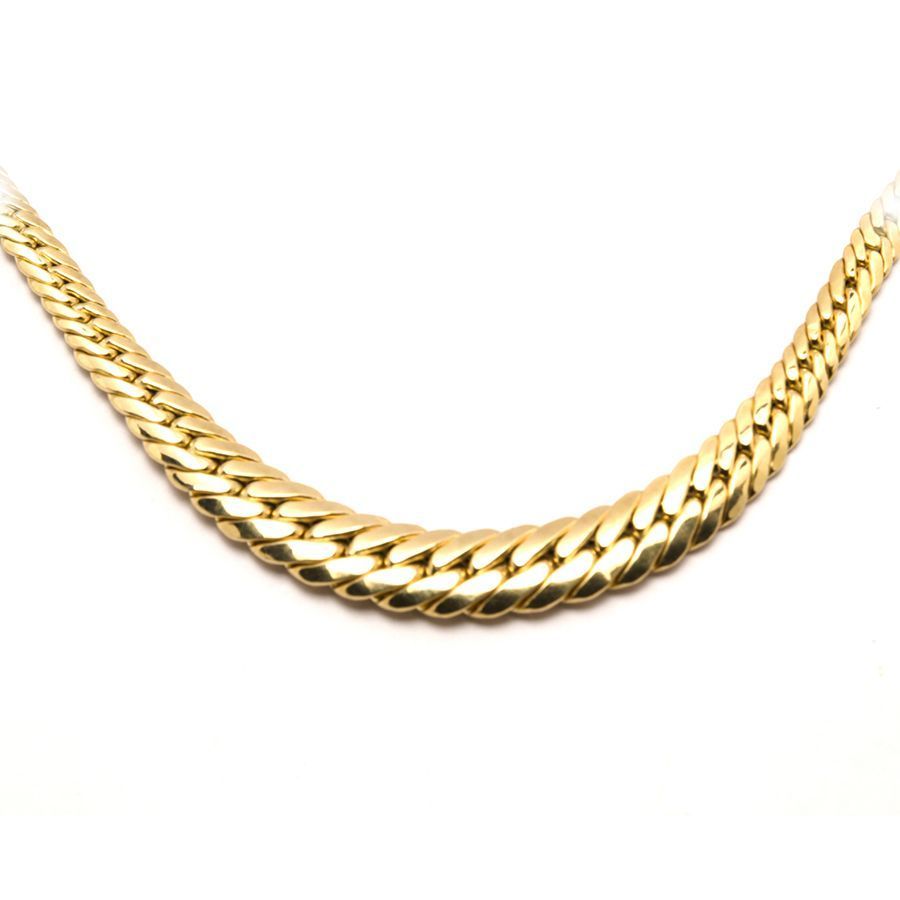 Colar Serpente Degrad� em ouro 18 Kilates - 24117
