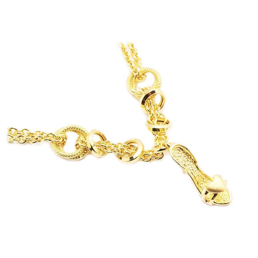 Pulseira Sand�lia em Ouro 18 Kilates - 24222