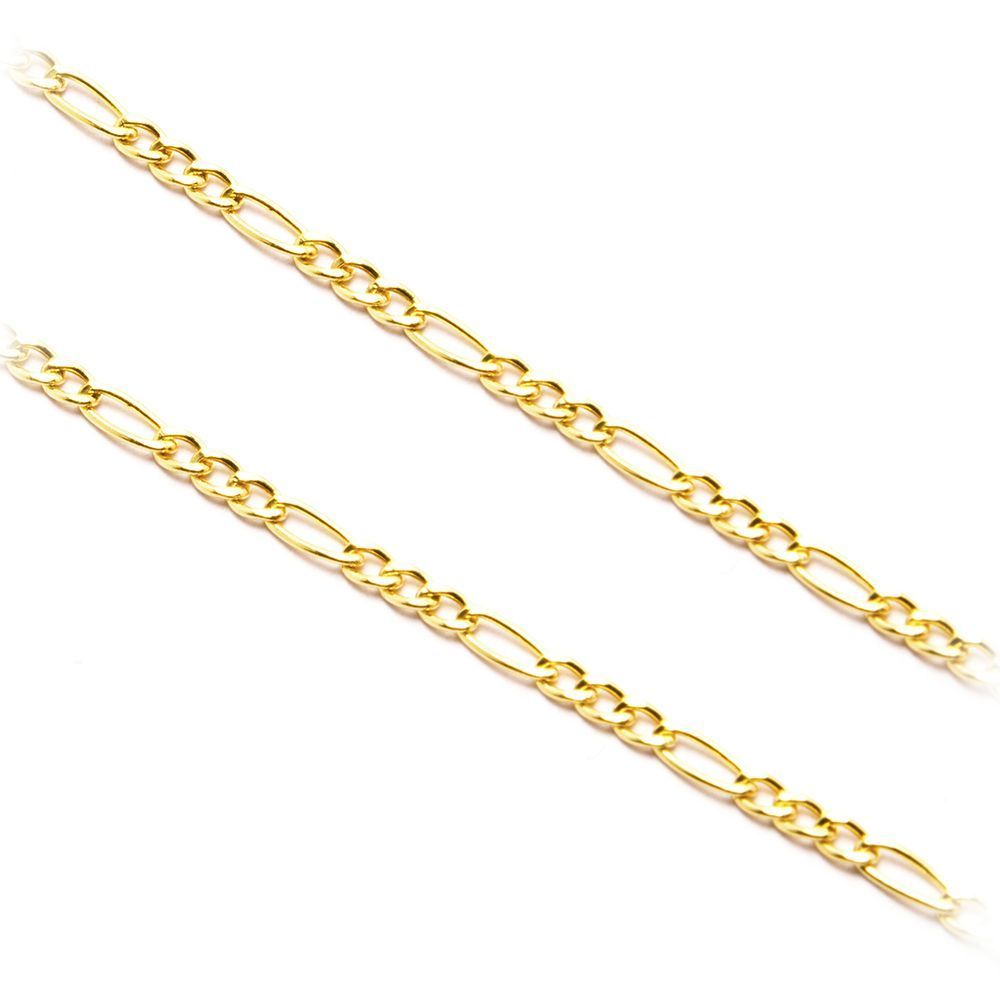 Pulseira Malha F�garo Mini Ouro 18 Kilates - 24223