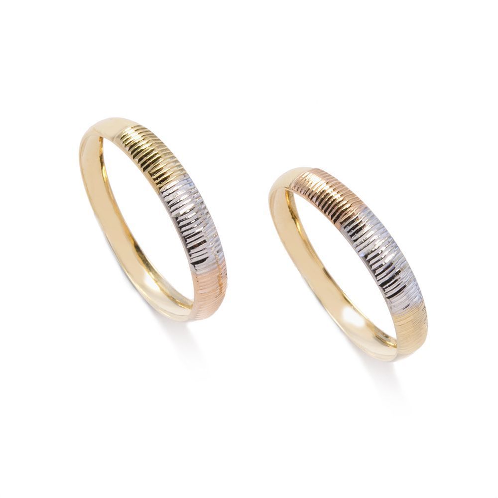 Aparador Tricolor em Ouro 18 Kilates - 25008