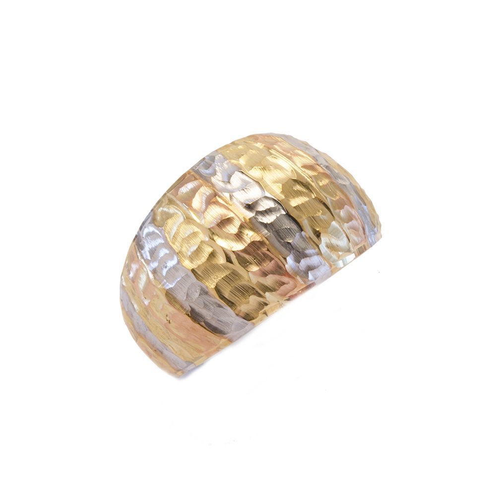 Anel Bojo Tricolor em ouro 18 kilates - 25012