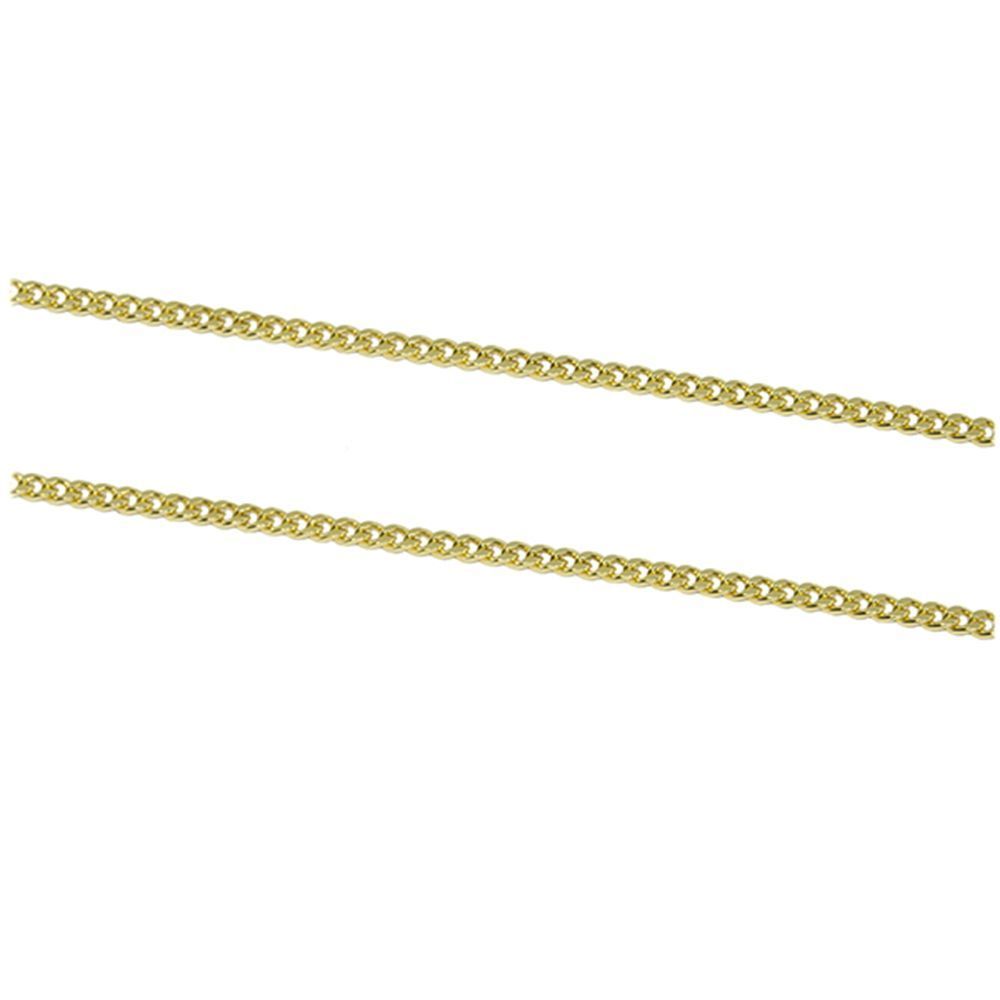 Corrente Malha Groumet Maci�a em Ouro 18 Kilates - 25119