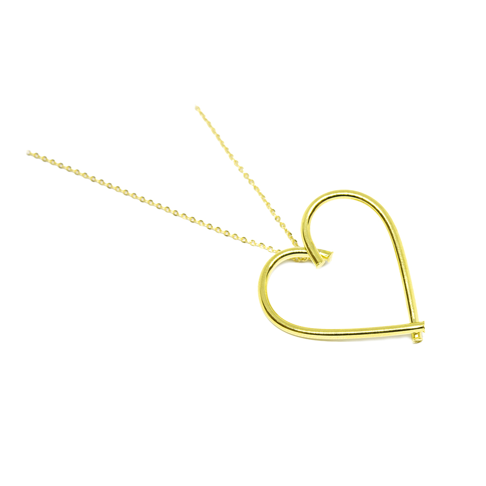 Colar Cora��o em Ouro 18 Kilates � 25310