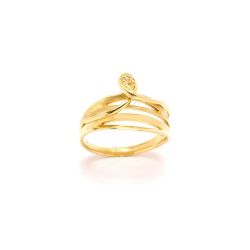 Anel com Brilhantes em Ouro 18 Kilates - 20309