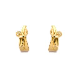 Brinco com Brilhantes em Ouro 18 Kilates - 20327