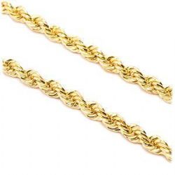 Colar Malha Corda em Ouro 18 Kilates - 20436