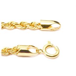 Colar Malha Corda em Ouro 18 Kilates - 20436