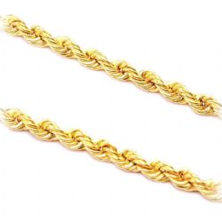 Pulseira Malha Corda em Ouro 18 Kilates - 20439