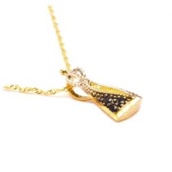 Colar Nsra. Aparecida com Safira Azul em Ouro 18 Kilates - 20452