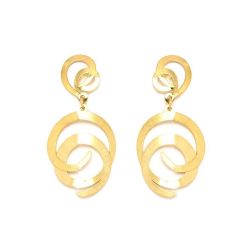 Brinco Espiral em Ouro 18 Kilates - 20644