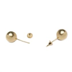 Brinco Bola 8mm em Ouro 18 Kilates - 20788