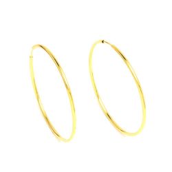 Brinco Argola M�dia em Ouro 18 Kilates - 20831