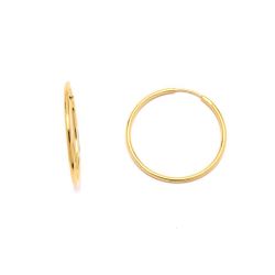Brinco Argola Pequena em Ouro 18 Kilates - 20836