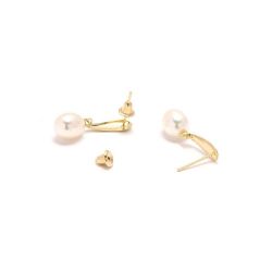 Brinco P�rola em Ouro 18 Kilates - 20850