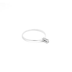 Anel Solit�rio 4 Garras em Ouro 18 Kilates - 20988