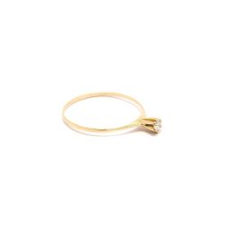 Anel Solit�rio em Ouro 18 Kilates - 21006