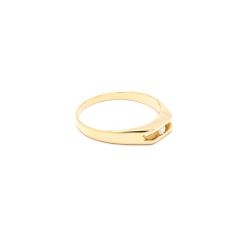 Anel Solit�rio Luz em Ouro 18 Kilates - 21060
