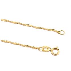 Corrente Malha Singapura em Ouro 18 Kilates - 21150
