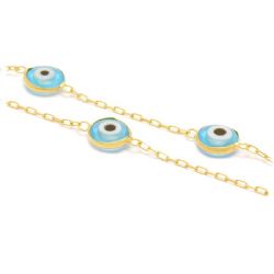 Colar Olho Grego em Ouro 18 Kilates - 21160