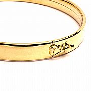 Bracelete Liso em Ouro 18 Kilates - 21164