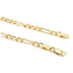 Pulseira Malha F�garo em Ouro 18 Kilates - 21170