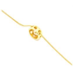 Colar Ponto de Luz Redondo 10 Pontos em Ouro 18 Kilates - 21173