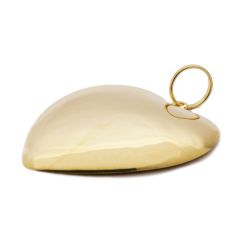 Pingente Cora��o Liso em Ouro 18 Kilates - 21194