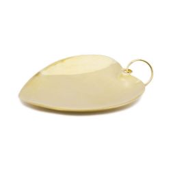 Pingente Cora��o Liso em Ouro 18 Kilates - 21194
