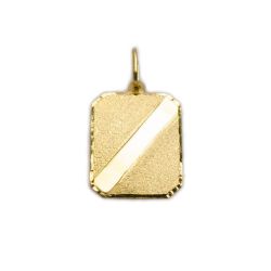 Pingente Placa em Ouro 18 Kilates - 21211