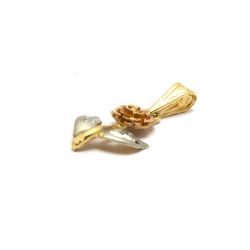 Pingente Flor Tricolar em Ouro 18 Kilates - 21228