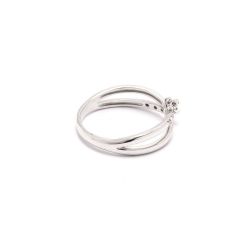 Anel com P�ndulo de Brilhante em Ouro 18 Kilates - 21251