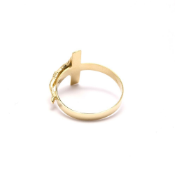 Anel Crucifixo em Ouro 18 Kilates - 21408