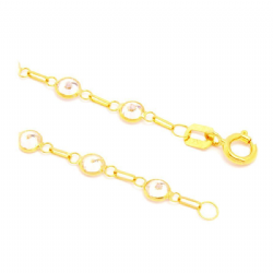 Colar Zirc�nia em Ouro 18 Kilates - 21487