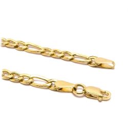 Colar F�garo Degrad� em Ouro 18 Kilates - 22841