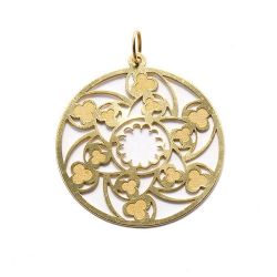 Pingente Mandala Flor em Ouro 18 kilates - 22842
