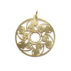 Pingente Mandala Flor em Ouro 18 kilates - 22842