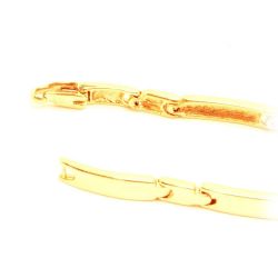 Pulseira Chapas em Ouro 18 Kilates - 22843