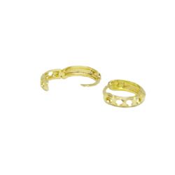 Brinco Argola com Brilhantes em Ouro 18 Kilates - 22845