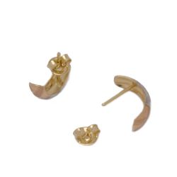 Brinco Banana Tri em Ouro 18 kilates - 22853