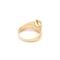 Anel Cora��o em Ouro 18 Kilates - 22863